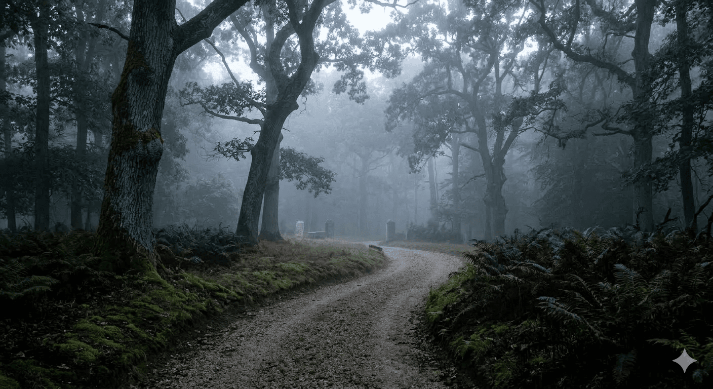 Misty Forest Path